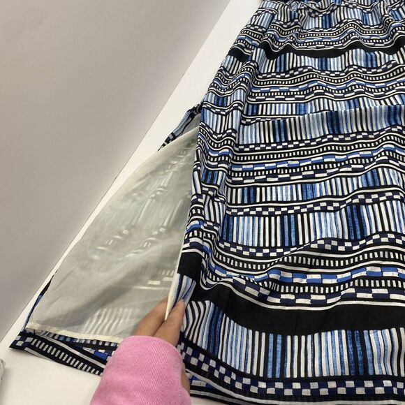 J.Crew  Women’s Maxi Dress with Printed Skirt Size 10 Navy Blue Sundress,Beach - Picture 14 of 16